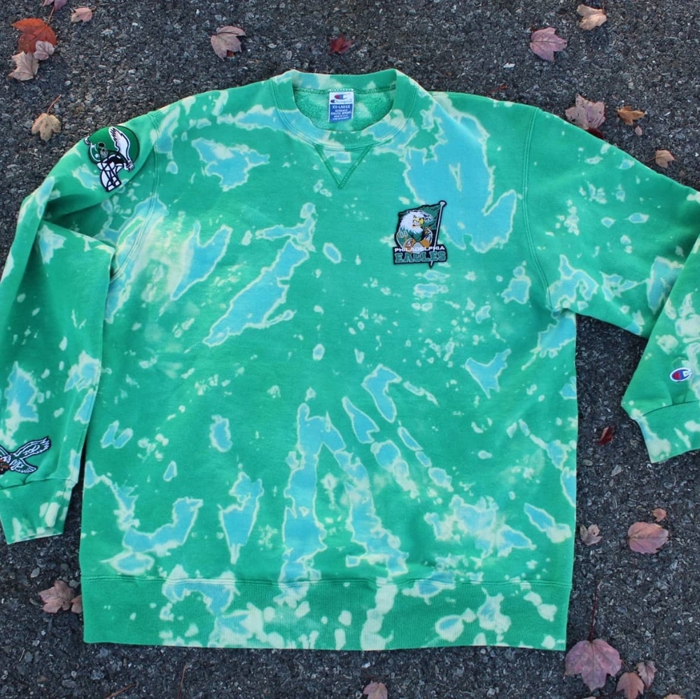 Vintage Champion Eagles Patch Crew